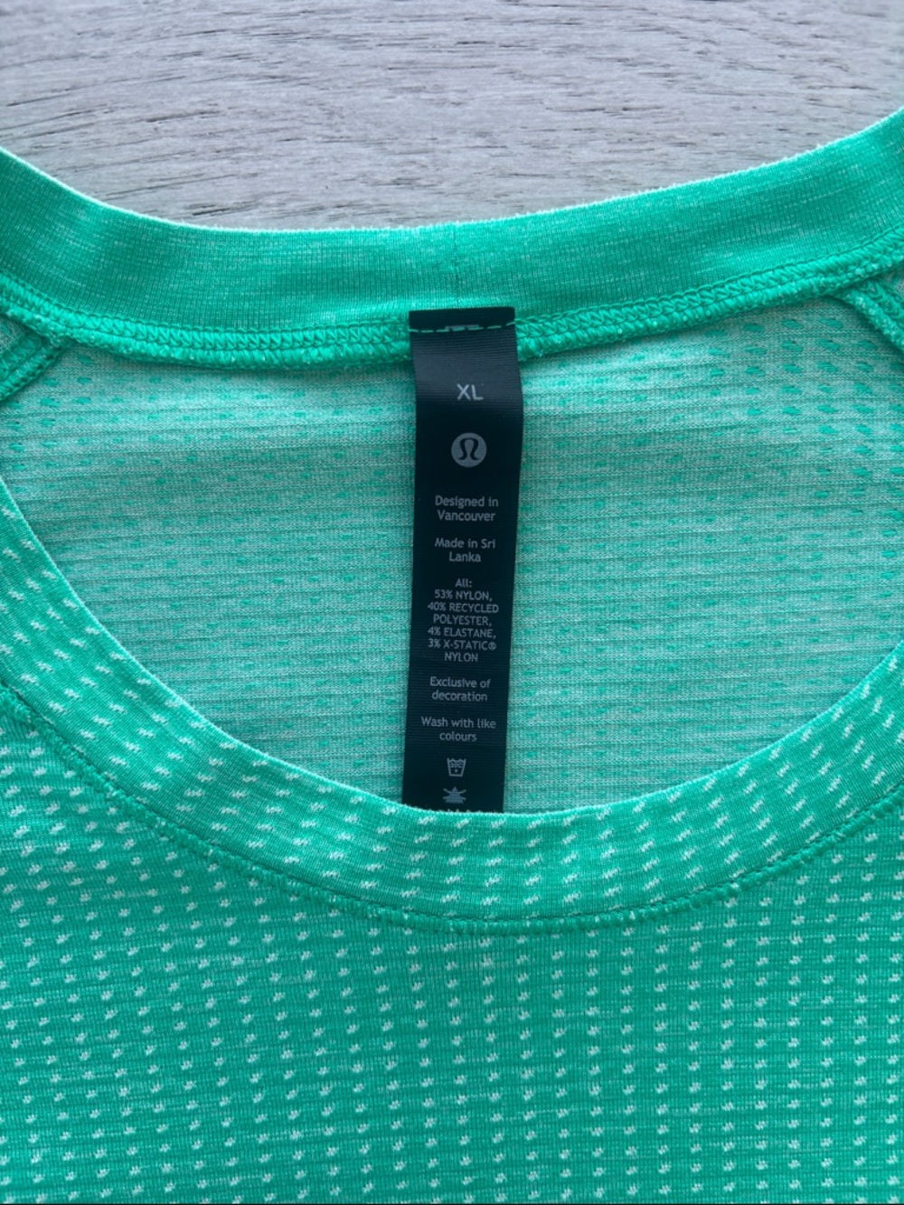 Lululemon Metal Vent Tech Short Sleeve Green Tee Men’s XL - Picture 6 of 9